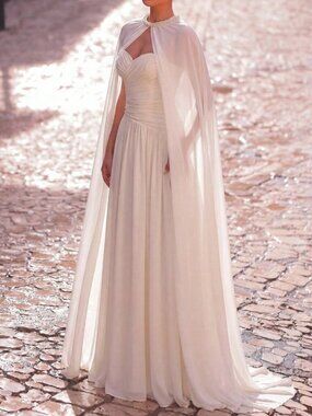 Chiffon Halter Women's Ruched Detail Party Wedding A-Line Dress